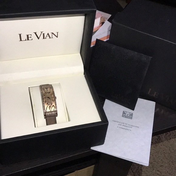 Le Vian Womens Watch Chocolate Deco Estate ZAG194